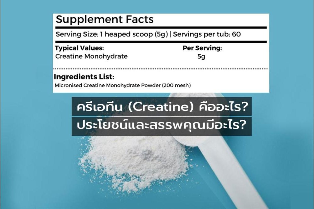 ครีเอทีน (Creatine) คืออะไร? ... ประโยชน์และสรรพคุณมีอะไร?